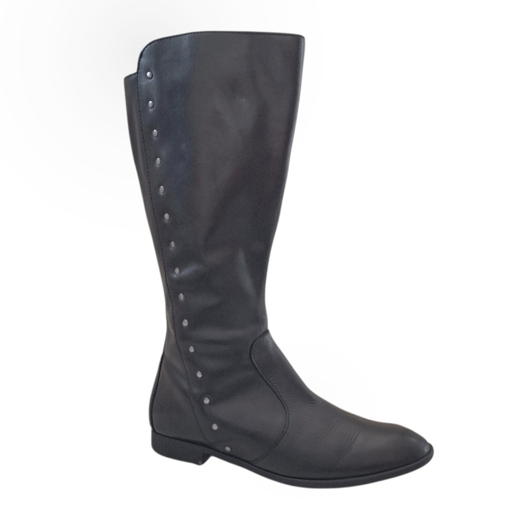 Born Black Larsen Smooth Leather Riding Boots 10
